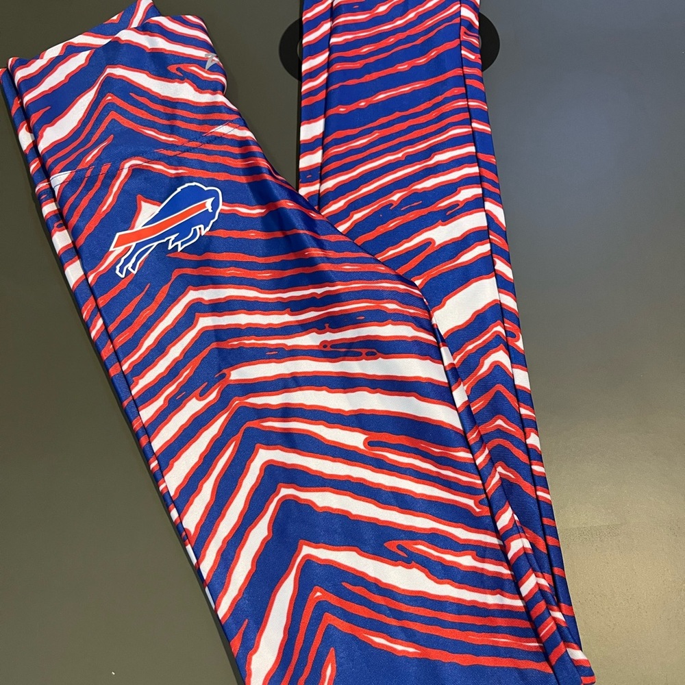Buffal Bills Blue and Red Zubaz Leggings